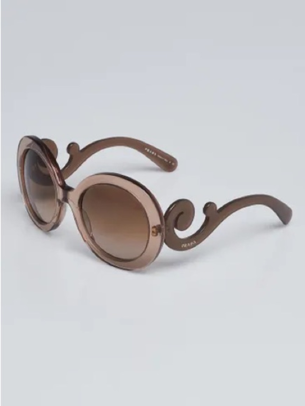 PRADA
Grey marble Oversized Round Frame Baroque Sunglasses blue frames - SPR27N